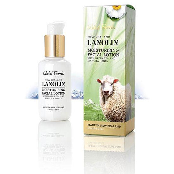 ワイルドファーンズ ラノリン モイスチャライジング フェイシャルローション - 100ml (新商品)