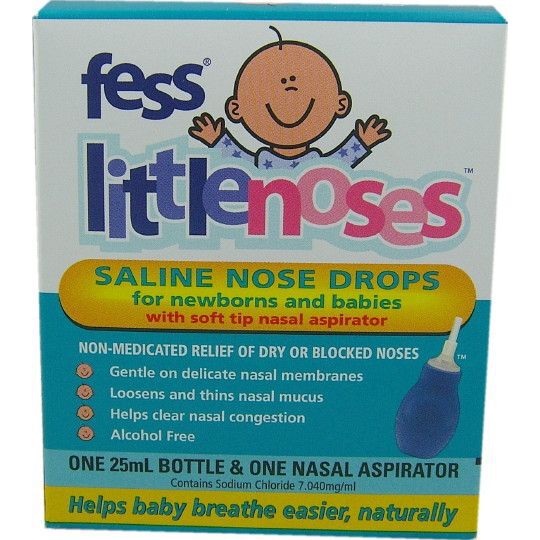 フェス リトルノーズ 生理食塩水点鼻薬 25mlボトルと吸引器