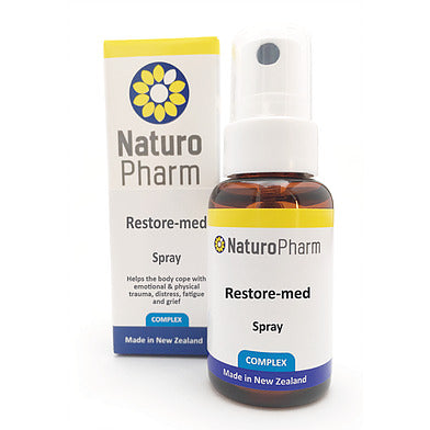 Naturopharm Restore-med リリーフスプレー。